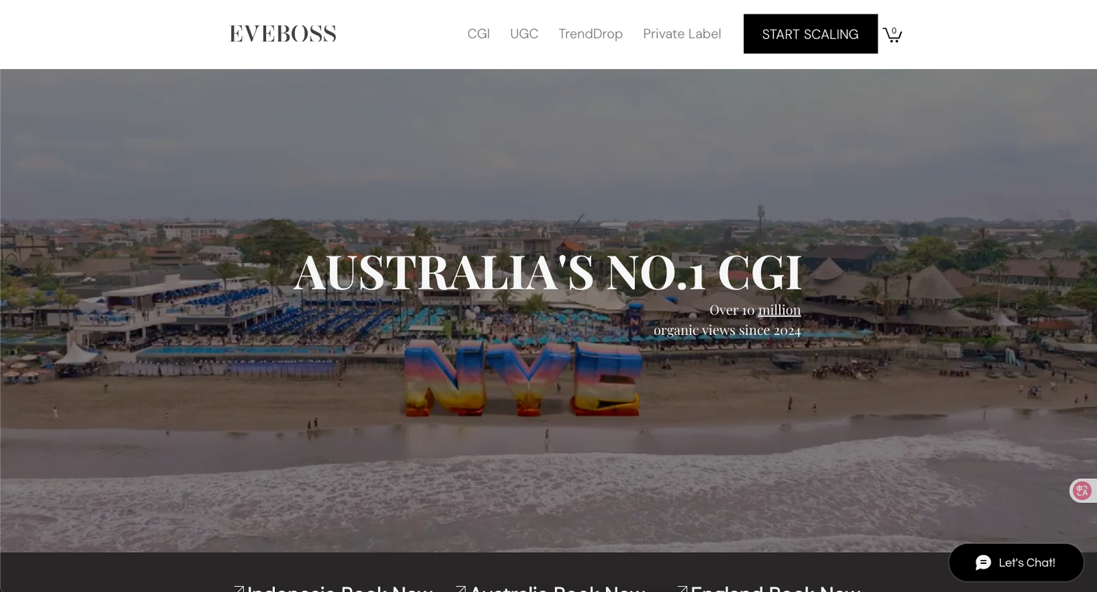 Custom SaaS marketing website for EveBoss, a business and appointment management platform for beauty professionals